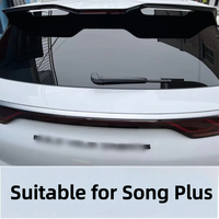 Kit d'emblèmes décoratifs noirs pour BYD Song Plus DMi/EV 23-25 – Autocollants décoratifs pour emblèmes avant et arrière, type couvercle, sans démontage