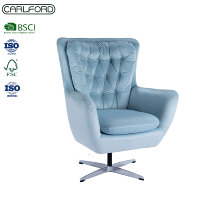 Fauteuil de salon moderne de luxe CARLFORD avec rembourrage capitonné, chaise d'appoint pour salon, chambre, appartement, mobilier de maison