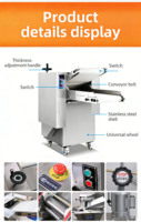 Machine à presser la pâte électrique automatique, machine à aplatir la pâte, machine à étaler la pâte à croissants
