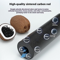 Purificateur d'eau pour robinet de cuisine en acier inoxydable avec charbon actif, pré-filtre manuel pour l'eau potable domestique directe