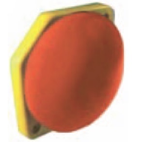 แผงปุ่มกดแบบปุ่มล็อกได้ในตัวสวิตช์เทอร์โมพลาสติก ABS ในตัวมี16A สูงสุดในปัจจุบัน12V IP65 2NO 1NO สีเงิน - Product Image 1