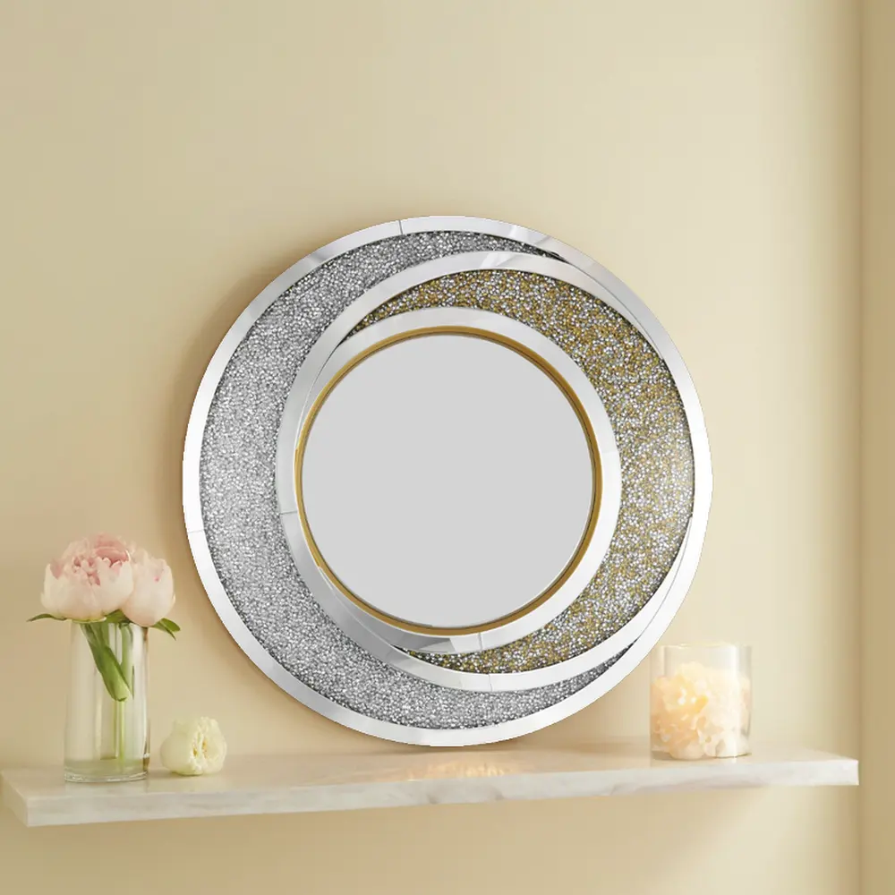 Vòng pha lê Rhinestone kim cương tường Mirror.Brilliant tay ghép Kính gương. Gương trang trí cho hành lang/phòng tắm/phòng ngủ