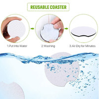 Sous-verre antidérapant en néoprène pour porte-gobelet de voiture, idéal pour cadeaux promotionnels, avec logo personnalisé, vierge pour impression par sublimation
