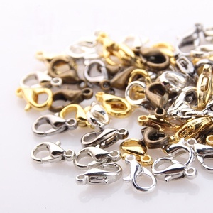 10/12/14/16/18mm kim loại Snap móc vòng <span class=keywords><strong>l</strong></span>ặp tôm hùm Clasp khóa 100 cái/túi cho đồ trang sức phát hiện - Product Image 2