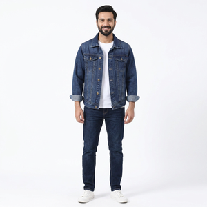Printemps Automne Nouvelle Veste Denim pour Hommes Casual Denim Grande Taille Manteaux Vente en Gros - Product Image 1