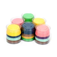 Новый стиль 100 Смешанные цвета, Формы для кексов Muffin Бумага для выпечки чашки кекс выпечки чашки
