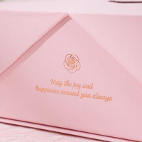 Boîte cadeau personnalisée pour la Saint-Valentin, avec impression de roses, parfums, cosmétiques