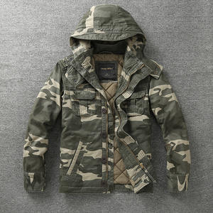 2025 nouveauté vestes d'équitation pour hommes moto en plein air personnalisé mode Vintage pur coton lavé Durable Camouflage veste - Product Image 6