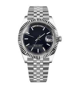 Montre de luxe S Luxury Weekly Diary, or rose, double calendrier, entièrement incrustée de diamants, 36/39 mm, chiffres romains, tendance - Product Image 5