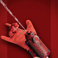 MILI Vente à Chaud Spiderman Gant en Plastique Pulvérisation Eau Poignet Pistolet Jouet Ensemble Jeu Extérieur et Cadeau d'Anniversaire pour Enfants