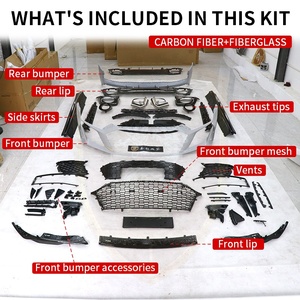 Kit de carrosserie en matériau PP de Style OEM Offre Spéciale ancien à nouveau pour Kit de carrosserie <span class=keywords><strong>Audi</strong></span> <span class=keywords><strong>R8</strong></span> 2016-2021 Grilles de pare-chocs avant Pare-chocs arrière Assemblage - Product Image 5