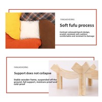 Maison pour chat en coton PP multicolore transfrontalière, lit pour animaux toutes saisons avec fonction de maintien au chaud, espace de couchage pour chat, hamac pour arbre à chat