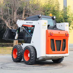 New CE EPA Compliant Mini <strong>Skid</strong> <strong>Steer</strong> Loader Kubota Diesel Engine Hydraulic Pump Front Loader Wheel Earth-Moving Machinery - Product Image 6