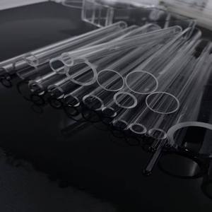 Tubo de Quartzo Transparente Polido a Fogo, Aberto dos Dois Lados, Tubo de Quartzo de Vidro Claro - Product Image 2