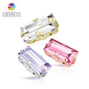 Advanced Quality Sew-on Fancy Stone <strong>Machine</strong> <strong>Cut</strong> Crystal Glass Stones Bead Rectangle Shape Bling Strass <strong>Gem</strong> With Claw Setting - Product Image 4