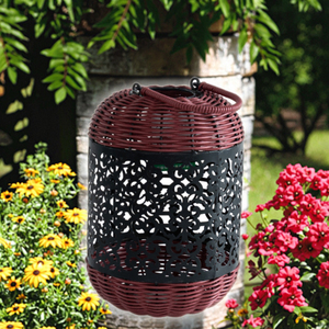 Faroles de Jardín Tejidos de Diseño Clásico y Decoración Antigua, Farol Colgante Tejido a Mano - Product Image 3