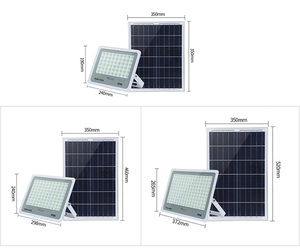 Hk Mistai luces de energía solar pared impermeable Ip66 lámpara de jardín Solar 12W 1800Lm 25W 30Ah Oem Led iluminación de inundación Solar al aire libre - Product Image 5