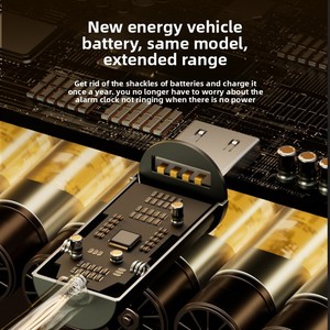 Wecker für Studenten Elektronisches Gerät für den Innenbereich Leistungsstarkes Aufweckgerät Smart 2025 Neues Modell Wiederaufladbare Batterie Akustisch - Product Image 4