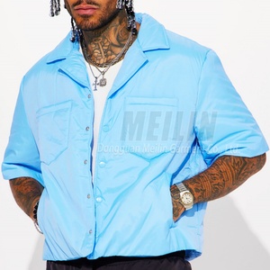 Camisa de Último Diseño, Moderna y Cómoda, 100% Poliéster, Corte Recto, Cuello con Botones, Personalizable, Manga Corta, de Algodón y Nailon - Product Image 1