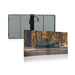 High quality HD video advertising indoor and outdoor p10.5 transparent led display - Product Image 4