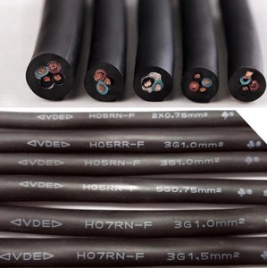 Certifié VDE H07RN-F H05RN-F H05RR-F 3g2.5 3g1.5 3g1.0 câble d'isolation en caoutchouc avec <span class=keywords><strong>gaine</strong></span> CPE conducteur en cuivre - Product Image 2