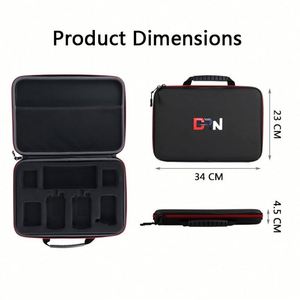 Custom Hard Shell EVA <b>Carrying</b> <b>Case</b> Tool Bag Wireless Interphone Storage <b>Case</b> Waterproof Leather Walkie Talkie Pouch Bag <b>Case</b> - Product Image 4