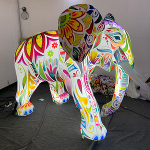 Costume de dessin animé d'éléphant gris gonflable de la marque WAHA, nouveau, en tissu Oxford, taille 2m x 3m, utilisation intérieure/extérieure - Product Image 4