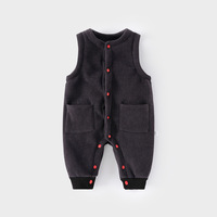 Pantalones de Forro Polar Cálidos e Informales de Invierno para Bebé, Pantalones Largos de una Pieza sin Costuras y Gruesos