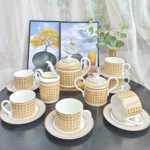 Discounted European Luxury <b>Mosaic</b> 15 <b>Piece</b> Coffee Set for Afternoon Tea - Product Image 1