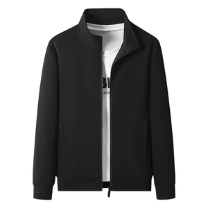 2026 High Quality Eco-Friendly Worsted Fabric Jacket 250g-300g <b>Weight</b> <b>Stand</b> Collar Zipper Closure Casual Style Men - Product Image 4