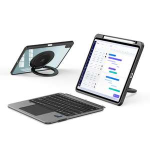 Custodia per iPad Air 11 2024 / 2025 / Air 4 / 5 <span class=keywords><strong>DUX</strong></span> DUCIS Serie VK con Tastiera Wireless Multifunzionale Staccabile e Cover per Tablet Nera - Product Image 2