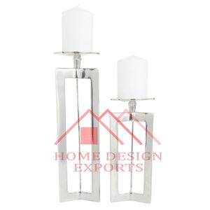 เชิงเทียนทองเหลืองโบราณสำหรับตกแต่งโรงแรมและร้านอาหารเชิงเทียนอะลูมิเนียมโลหะ - Product Image 6