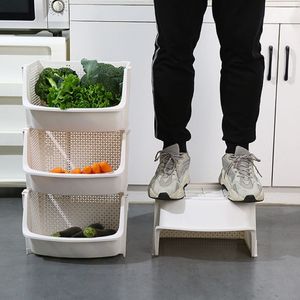 Cesta de Almacenamiento de Verduras Multicapa Midea, Estante de Almacenamiento Rectangular Apilable de 4 Niveles para la Encimera de la Cocina, Organizador - Product Image 3