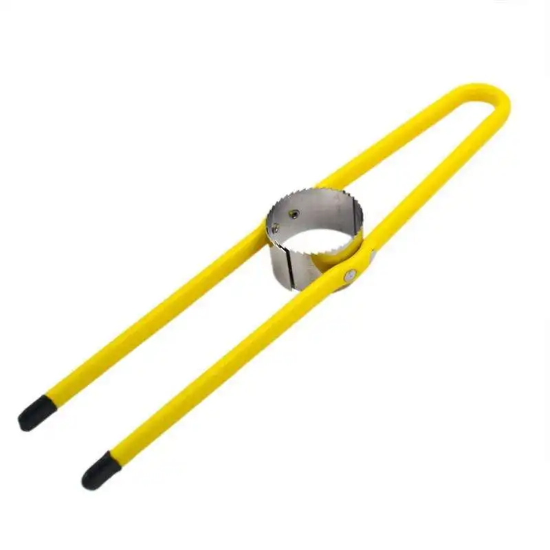 使いやすいステンレス鋼黄色プラスチックハンドルブレードコーンカッターコーンカーネルリムーバーコーンストリッパー