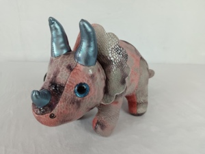 Original Yangzhou Nuevo Amanecer fabricante personalizado suave felpa sumilation Triceratops bosque animal muñeca de juguete con cuernos afilados - Product Image 3