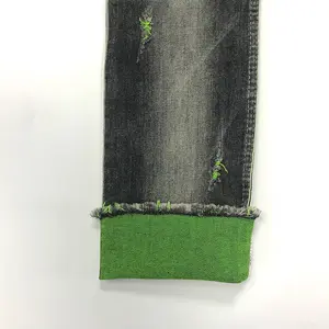 Bambus Baumwolle Nylon Spandex Material Broken Twill Stretch Denim Jeans Stoffe