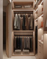 YK Dressing Moderne en Bois Meuble de Chambre Réglable Montage Facile Armoire de Rangement Convertible pour Vêtements pour Villa