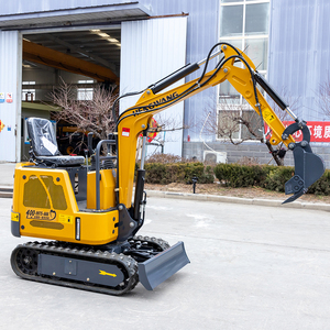HW10 1.2ton 1.8 tonnes mini excavatrice diesel avec rouleau hydraulique ensacheuse de cylindre pelle pelle pour jardin - Product Image 4