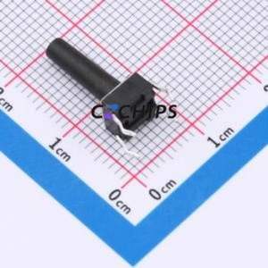 TS013-CBW1FH15.0 Tactile Switch Through hole-4P,6x6mm Switch Single Pole Single Throw Round Button 2.5N Through Hole - Product Image 2