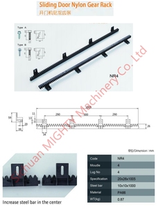 Crémaillère en métal et nylon de haute qualité pour ouvre-porte coulissante, usinage de précision, fabriqué en Chine - Product Image 6