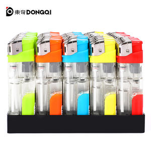 Briquet à <span class=keywords><strong>gaz</strong></span> électrique rechargeable moderne pour le camping, à flamme douce, en plastique, avec lumière LED pour cigares et cigarettes - Product Image 6