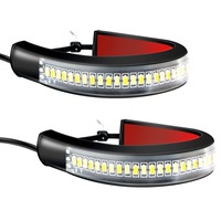 Barre lumineuse LED pour amortisseur de moto, indicateur de frein, streamer bicolore, nouveau, rénovation/mise à niveau