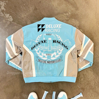 Vestes zippées de meilleure qualité avec broderie au dernier design Doublure à la mode Veste en cuir personnalisée en coton découpé et cousu