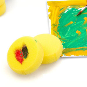 工厂销售黄色EVA陶土工具美术绘画用品儿童绘画海绵陶瓷制作吸水高 - Product Image 1