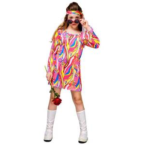 Disfraces de Halloween Hippies de los Años 60 y 70 para Niñas, Disfraces de Fiesta Disco para Niños, Trajes de Purim para Niños - Product Image 3