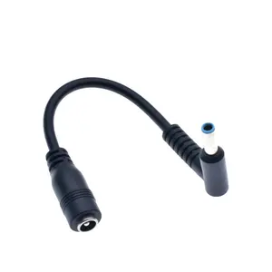  DC 4.5*3.0 macho para DC 5.5*2.1mm conector fêmea DC jack cabo adaptador para ASUS HP Envy Ultrabook Laptop