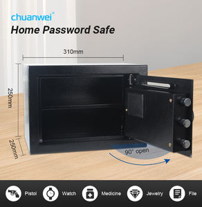 Caja Fuerte de Seguridad para el Hogar IPE-25B, Venta Directa de Fábrica ODM/OEM, con Llave y Cerradura Digital Electrónica para Almacenamiento de Dinero y Seguridad en el Hogar - Product Image 2