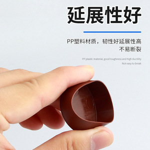 Tapa Decorativa de Plástico Negra para Bisagras de Muebles, Tapón Impermeable y Resistente a la Humedad para Orificios de Puertas de Gabinetes, Forma de Copa de 35mm - Product Image 4