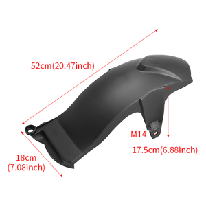บังโคลนรถมอเตอร์ไซค์ <span class=keywords><strong>ABS</strong></span> สีดำ แบบดัดแปลงสำหรับ <span class=keywords><strong>NMAX</strong></span> (รุ่นปี 2020 ถึง 2024) - Product Image 6