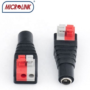 Microlink hàn miễn phí Báo Chí phù hợp với 12V DC ổ cắm kết nối CCTV máy ảnh đồng trục 2-Pin đồng + PVC DC Power Adapter nữ cắm - Product Image 5